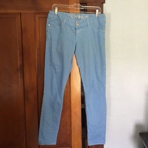 Express light blue jeggings